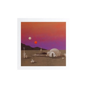 Star Wars tatooine leah jay illustration mini print